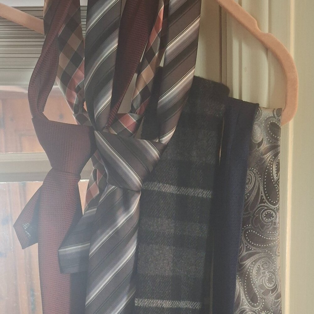 5 Men's Ties and 1 Scarf